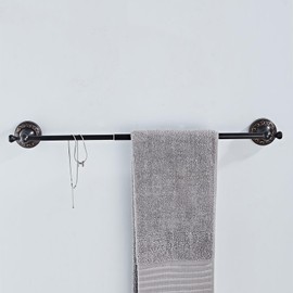 Towel Racks for Bathroom, NEWRAIN Adjustable Retractable 16-29 Inches Brass Towel Bar, Oil Rubbed Bronze Wall Mounted Towel Holder, Towel Rod for Kitchen