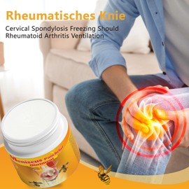 Creme zur Linderung von Meniskusschmerzen, Bienengift Schmerzlinderungssalbe, Bienengift Gelenk Creme, Bienengiftsalbe, Creme zur Schmerzlinderung, Knieschutzcreme, Zwei Flaschen in einer Kiste,2×20g