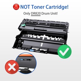 DR820 DR-820 Drum Replacement for Brother DR-820 Drum Unit to Use with HL-L6200DW MFC-L5850DW HLL6200DW MFC-L5900DW MFC-L5700DW HL-L5200DW MFC-L6800DW Printer | 2 Black