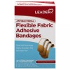 Leader Antibacterial Flexible Fabric Adhesive Bandages, Assorted Sizes, 30