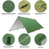 Ledeak Hammock Rain Fly Tent Tarp, 3m x 3m Shield