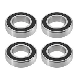 Create idea 4pcs 6005-2RS Deep Groove Ball Bearings Rubber Sealed Pre-Lubricated for Robotic Belt Drive Compressor 25x47x12mm