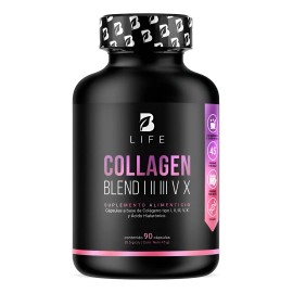 Mezcla De Colágenos Tipo I, Ii, Iii, V Y X 90 Cáps. B Life