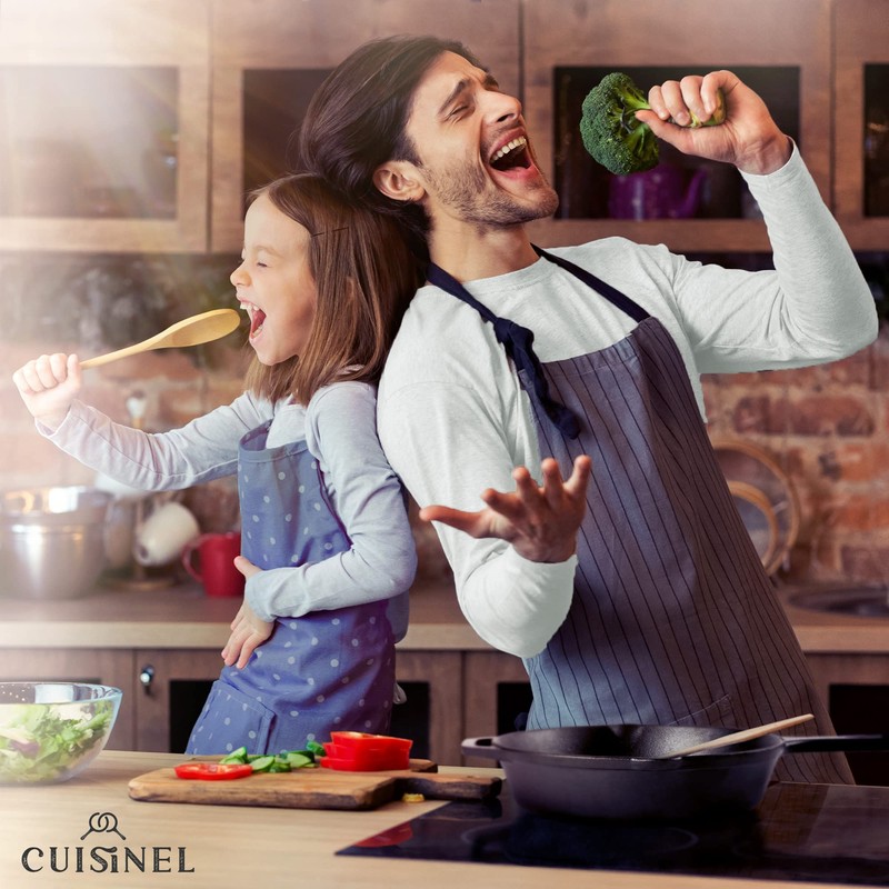 Cuisinel Cast Iron Skillet - 12"-Inch Frying Pan with Assist