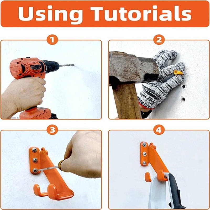 Wall Mount Garage Storage Hook,Heavy Duty Chainsaw Hook,Wall Mount Chainsaw