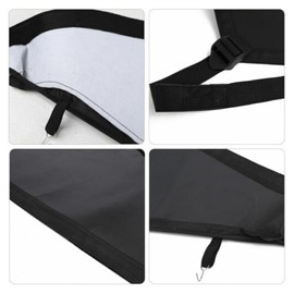 IINAWO Front Hood Bra Cover T-Style Protector Decor Black Canvas for Jeep for TJ 1997-2006 for Wrangler 1997-2006 FHBCTPDFJWT1B