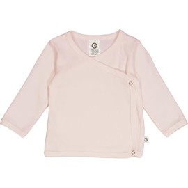 Organic Cotton Rib Cardigan with Cross Closure | Baby Sweater with Snap-Buttons, Machine Washable Baby Cardigan Ideal for Baby Girl Clothes, Gentle for Baby's Skin, (Nightingale, 6-9M)