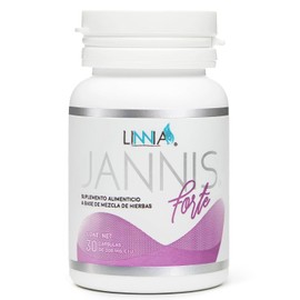 Linnia Suplemento Alimenticio Jannis Forte en Cápsulas | Con Linaza, Jengibre, Papaya y Piña | Con Vitamina B12, Calcio y Magnesio | Complemento para la Alimentación Diaria