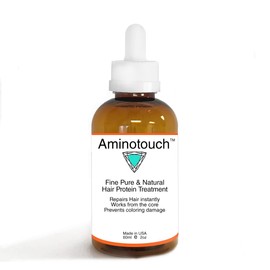 Aminotouch Natural PURE PROTEIN TREATMENT Grow Long Hair, Repair Damage & Split Ends, Strengthen Weak Hair, Collagen Filler Keratin Repair that Works From the Core to the Outer Layers, instant results
