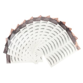 Ipetboom 12pcs Eyebrow Stickers Brow Transfer Stickers for Effortless Hairy Look Easy to Apply Reuse for Quick Makeup