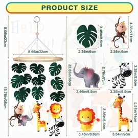 Felt Bed Bell, Newborn Bed Bell, Forest Animals Mobile Baby Wind Chimes, Forest Animals Bed Bell, Baby, Children's Bed Bell, Music Mobile Bed Bell, Crib Mobile, for Baby Bed Boys and Girls