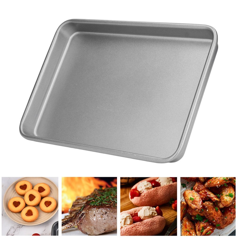 Baking Tray Rectangular Durable Strong High Temperature Resistance 3 Sizes