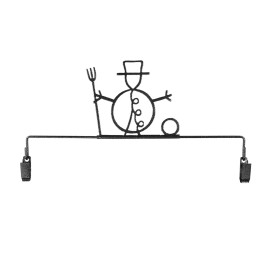 Ackfeld Manufacturing Classic Motifs 8 Inch Snowman Craft Hanger With Holding Clips