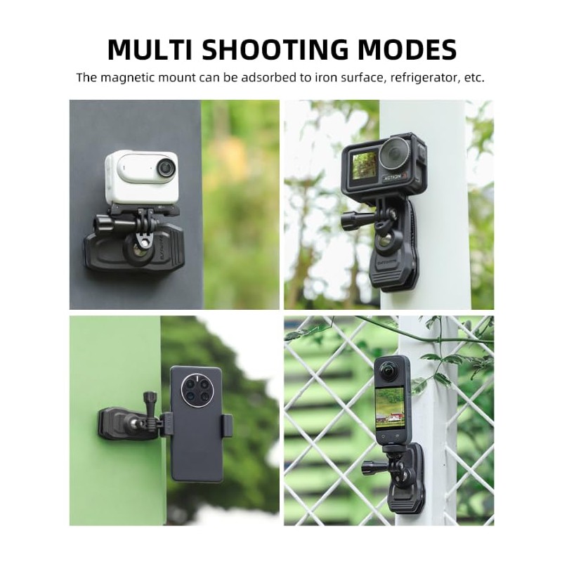 CamGo Sunnylife 360 Magnetic Rotation Clamp Mount for GoPro /