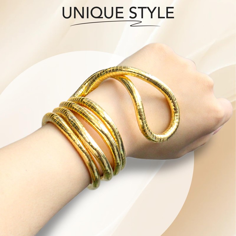 Katyjun Snake Chain, Flexible Adjustable Bendable Snake Necklace, Metal, Not