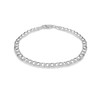 Men's Flat Curb Chain Necklace/Bracelet Chain Link Flat Square Sterling
