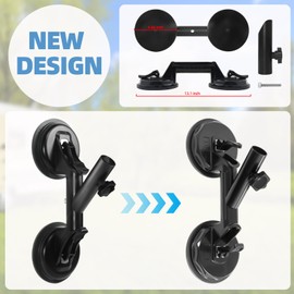 Quick Flag Mount for RVs, New Upgrade Suction Cup Flagpole Holder, Strong Suction Heavy Duty Metal RV Flag Pole Mount Compatible with Camper, Truck, Boats, Yachts