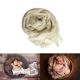 AMOS and SAWYER Cheesecloth Wrap, Hand Dyed, 36"x72" (Before Dying), Grade 50 Cheesecloth, Newborn Baby Layer Photography Prop (Tea)