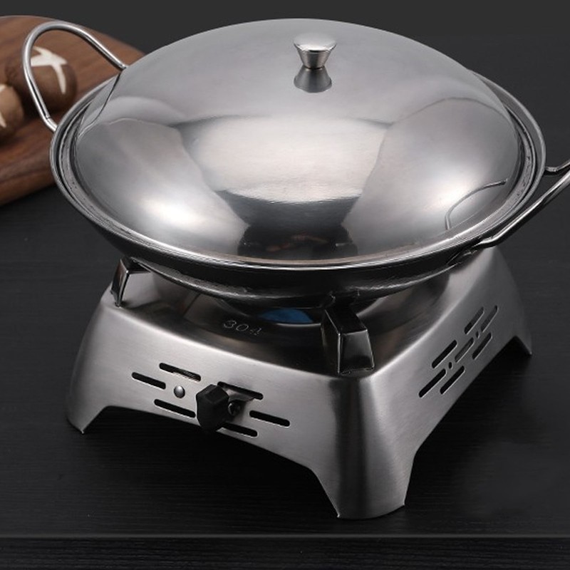 Drawer Type Alcohol Burner One Piece Stainless Steel Sliding Adjustment