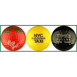 EnjoyLife Inc New York Color Mix Golf Ball Gift Set