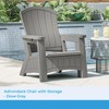 Adirondack Chair with Storage, Dove Gray