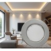 6er Set Flache SMD LED Modul Einbauleuchten, STEP DIMMBAR, Edelstahl