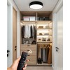 Kalium 13" Flush Mount Ceiling Light Fixture with Remote,24W Dimmable