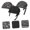 COLLBATH 6Piezas Gorros de Chef Unisex Ajustables Set de Negros
