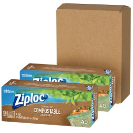 Ziploc Compostable Sandwich Bags, 80 ct.