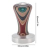 Colorful Wood Coffee Flat Tamper Stainless Steel Base Powder Hammer