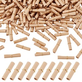OLYCRAFT 400Pcs Mini Paper Scrolls for Writing Vintage Message Scrolls 4x1.2 Inch Mini Writable Paper Scrolls Write-On-It Valentine Message Paper Roll for Wishing Bottles Birthday Present Decor