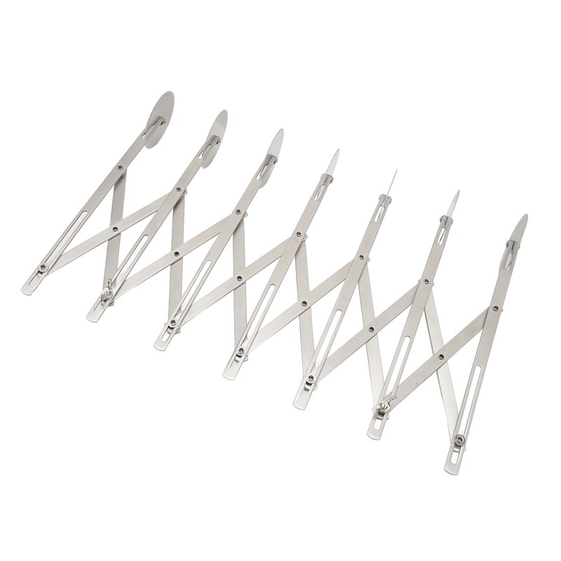 7 Wheel Pastry Cutter Roller Stainless Steel Multifunction Adjustable Width