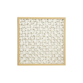 Deco 79 Shadow Box, 24" L x 2" W x 24" H, White