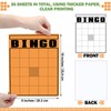 WinnerWhy 36 Pcs Blank Bingo Cards Multicolor Jumbo Bingo Game