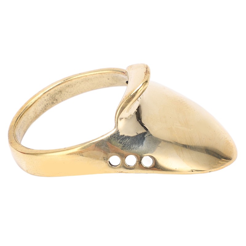 Brass Archery Thumb Ring Portable Finger Protector with Anti Lost