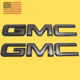 GMC 2019-2023 Front & Rear Emblem Black GMC Fit For Sierra 1500 2500HD 3500HD