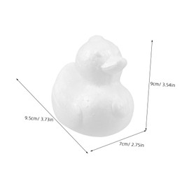 Operitacx 5pcs Foam Simulation Duck Foam Animal Blank Animal Unpainted Foam Duck Painting Animal Foam Bird Drawing Foam Duck Foam Animal Party Favor White