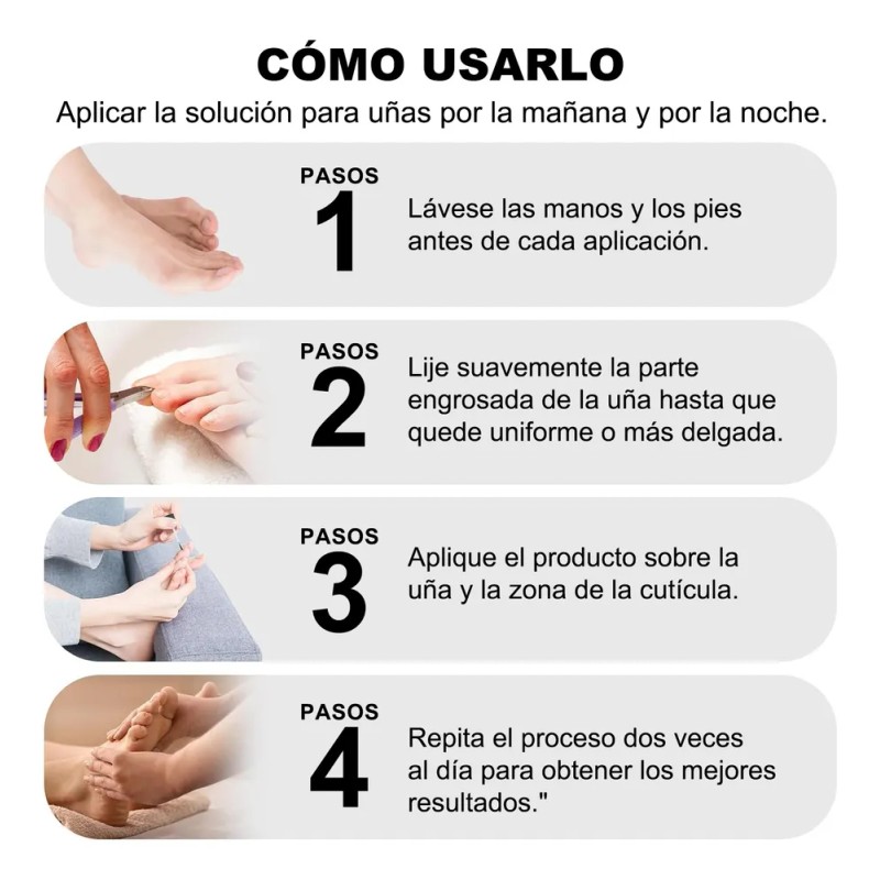 Líquido Para Hongos En Uñas - Cur-a Hongos Y Onicomicosis