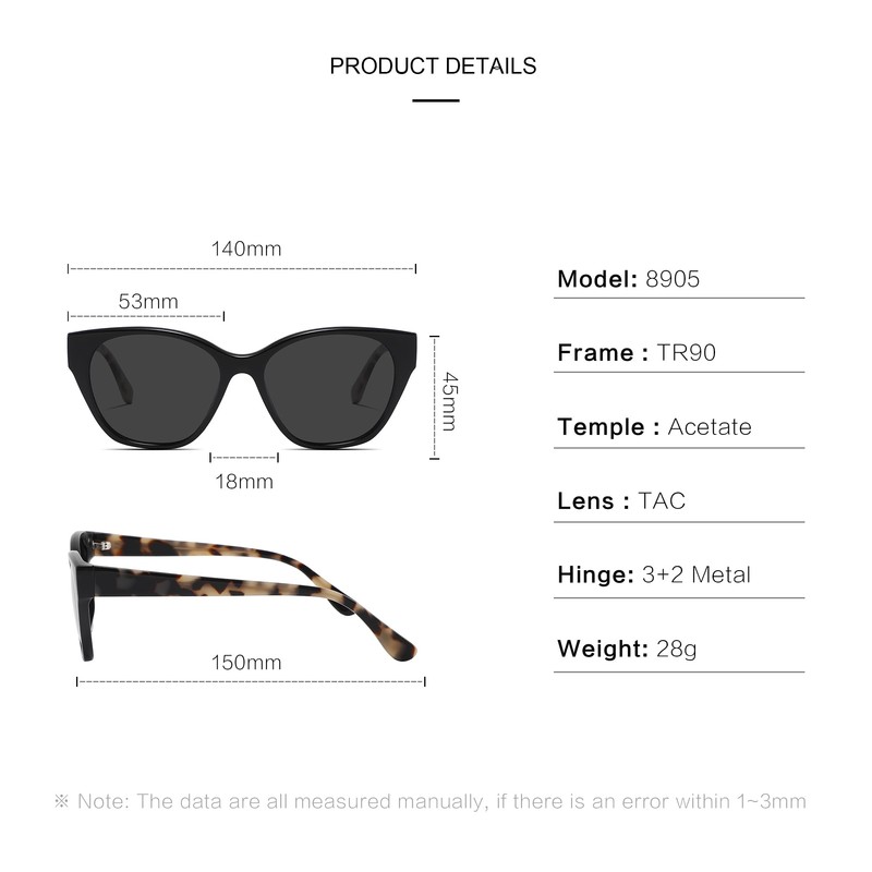 GREENTREEN Polarized Sunglasses for Men and Women with TR Frame