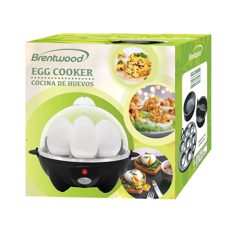 Brentwood Appliances Electric Egg Cooker with Auto Shutoff (Black)