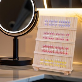 Oshhni Nail Art Display Board Earring Display Stand Multifunction Portable Nail Tips Sample Display Earring Card Display Holder