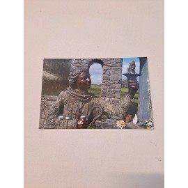 Techno Tink Photo Postcard of Statue of St Brigid Goddess Brigid - Brigid's Well - Kildare
