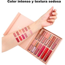 FARSEE12 kit de labiales, vaso antiadherente de larga duración, brillo labial que no se desvanece, juego de lápices labiales para una apariencia brillante, regalo para amigos, novias