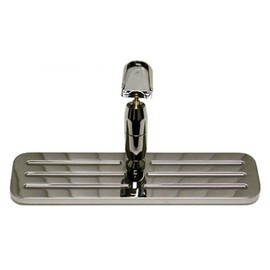 Compatible/Replacement for Chevy/Ford/Mopar Chrome Aluminum Rear View Mirror - Ball Milled