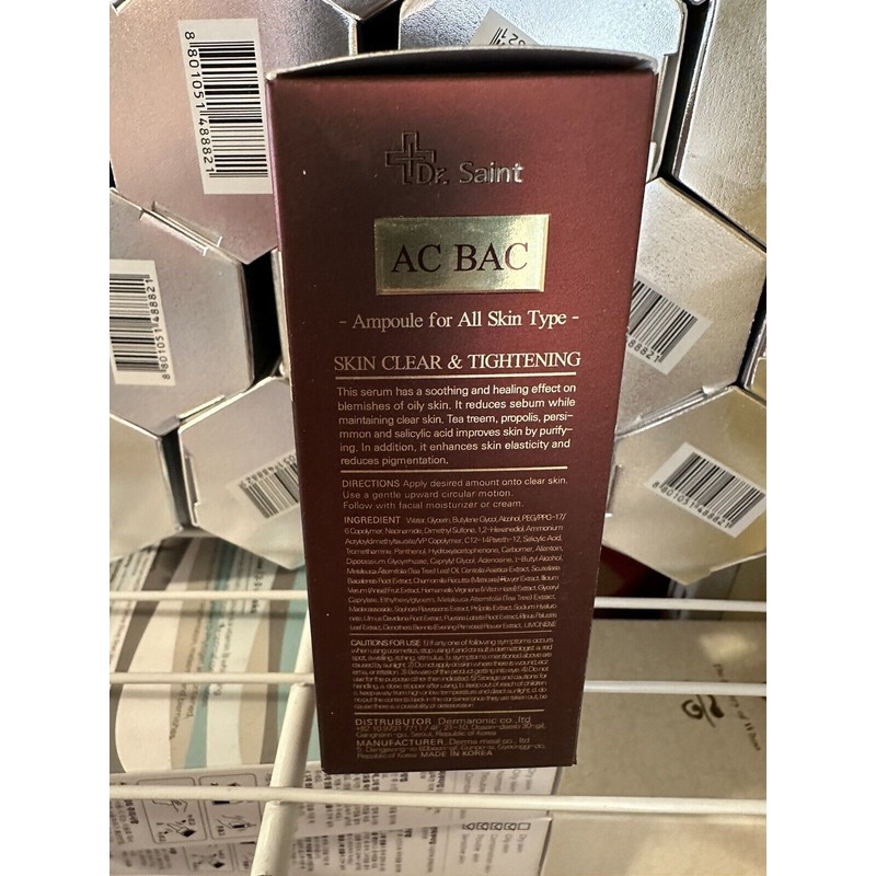 Dr.Saint AC BAC Skin Clear & Tightening Ampoule 30ml For