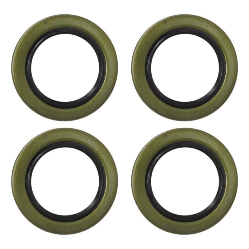 Vicue 4 Pack Trailer Hub Grease Seals, Double Lip, 2.25"
