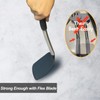 2 Pack Spatulas, Solid & Slotted Silicone Spatula Set, Stainless
