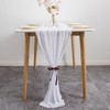 rismart Sheer Chiffon Table Runner 29x120 Inches Wedding Table Sheet