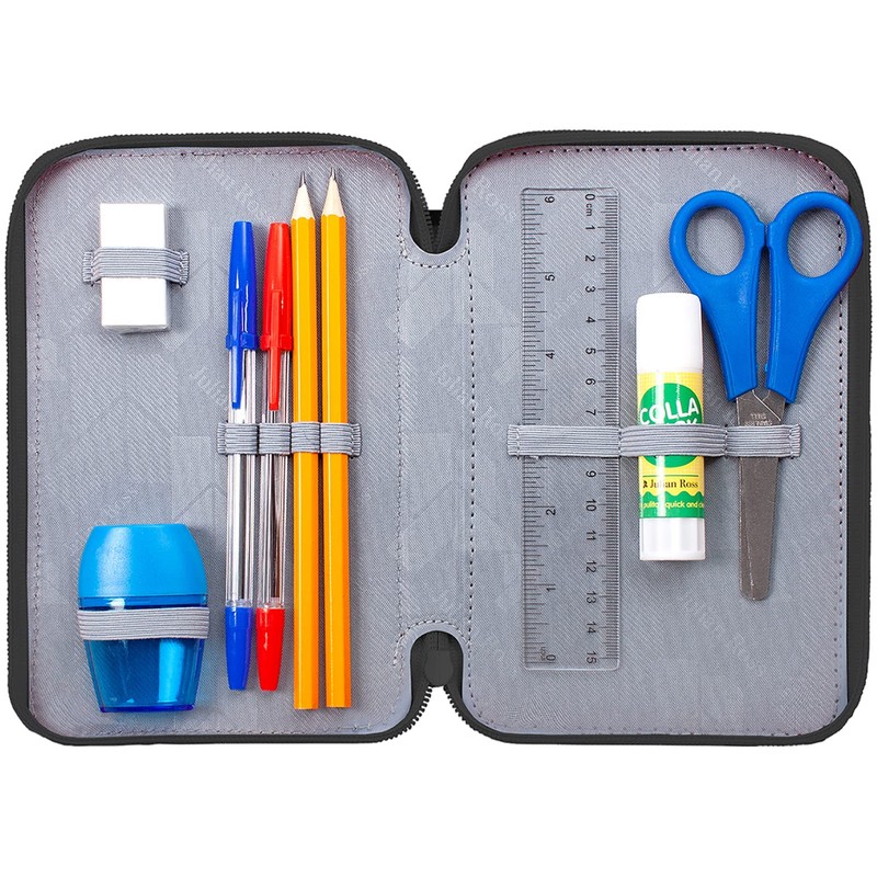 Julian Ross Pencil case, pencil case, 3-tier filled, 44 pieces