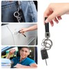 Leather Car Key Fob, 2 Pieces Universal Car Key Ring